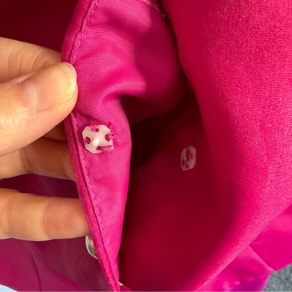 Vintage 80s Hot Pink Barbie Ruffled Sleeve 2 Piece Skirt Set Size Medium/8 - Picture 9 of 10